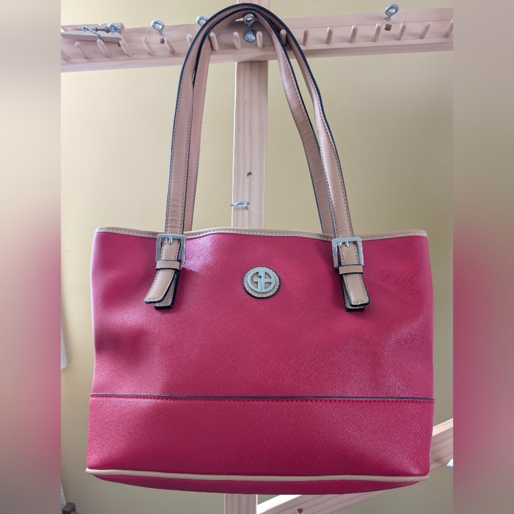 Giani Bernini Red Vegan leather Tote